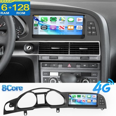 4G Für Audi A6 C6 4F MMI 2G 2005-2009 8.8'' Android 15 Autoradio Carplay GPS NAVI