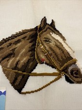 Tapisserie Needlepoint Wall Tapestry Horse Pony Equine cross stitch