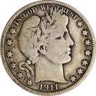 1911-D Barber Half Dollar