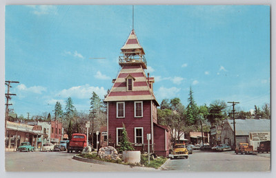 Old Firehouse Auburn California 1891 Built Dexter Press Fred Shorthill Postcard