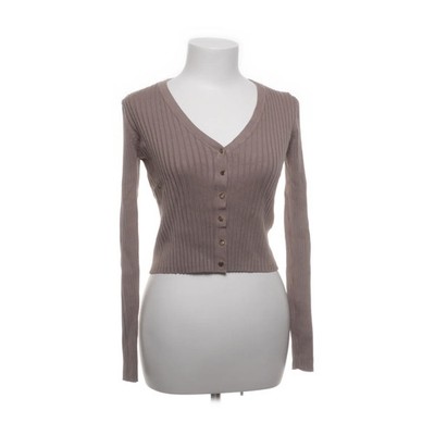 Reserved, Strickjacke, Damen, Größe: S, Beige, Einfarbig, Rippenstrick #eV7