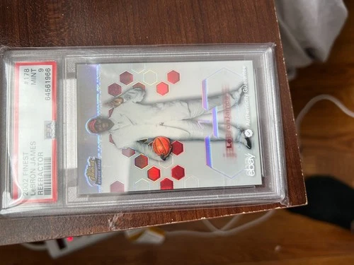 2002-03 Finest LeBron James Refractor Rookie RC PSA 9 - Beautiful Card!!