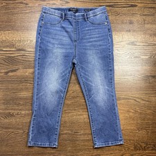 Judy Blue Jeans Womens 15/32 Blue Skinny Fit Capri Stretch Denim Pants Casual