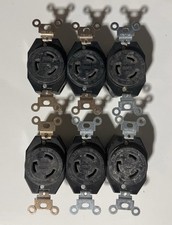 Leviton Twist Lock Receptacle Outlets 20A - 125V NEMA L5-20 SET OF 6