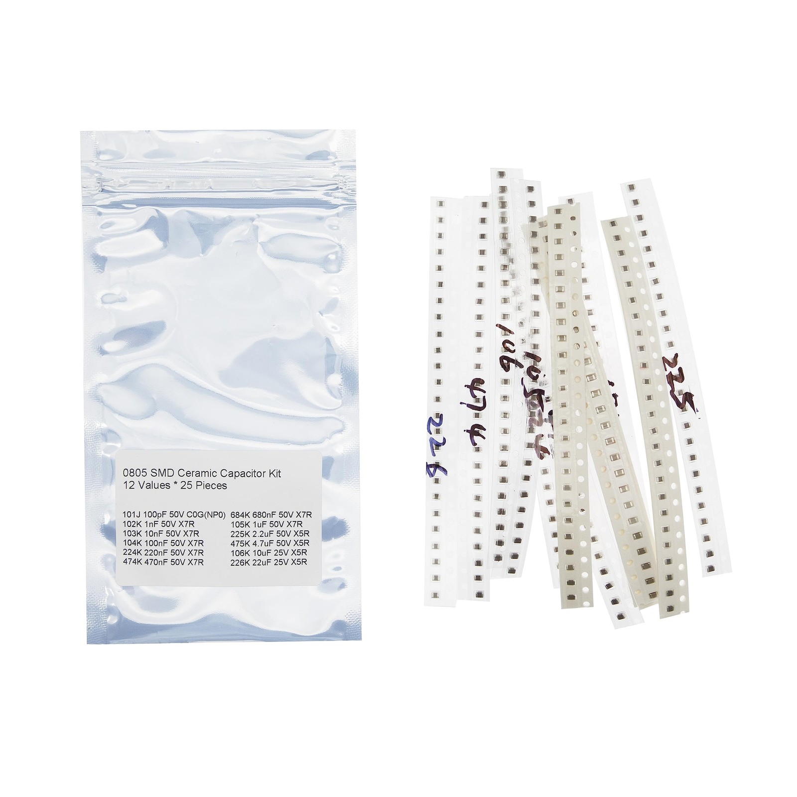 Boîtier condensateurs SMD 0805 en céramique multicouche de haute précision pour PCB