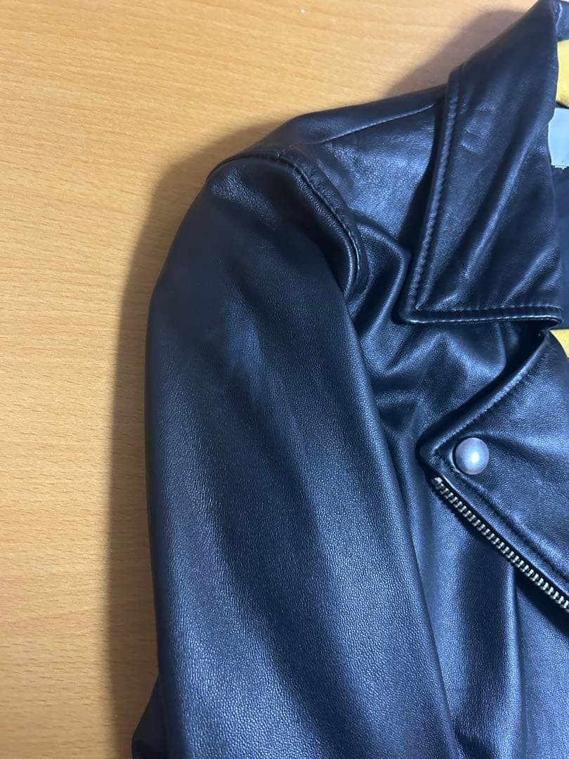 S Size Leather Jacket Studious Riders Slightly Di… - image 5