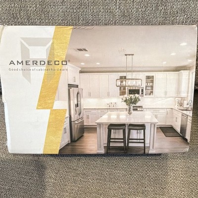 Amerdeco Champagne Metal Cabinet Handle Pulls with Screws