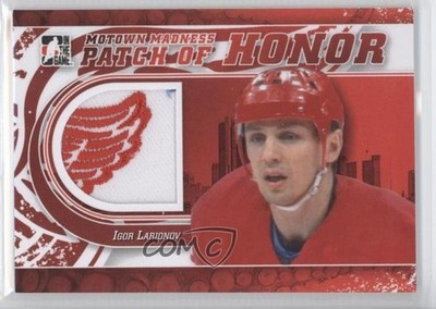 2012-13 ITG Motown Madness Patch of Honor Igor Larionov #PH-31 Patch HOF a1h