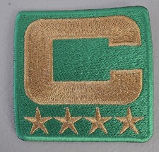 Philadelphia Eagles 2025 Kelly Green CAPTAIN C 4 Star Gold Patch Iron On