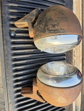 1930s 19 40s International Truck Head Lights With Mounting Brackets Vintage Oe