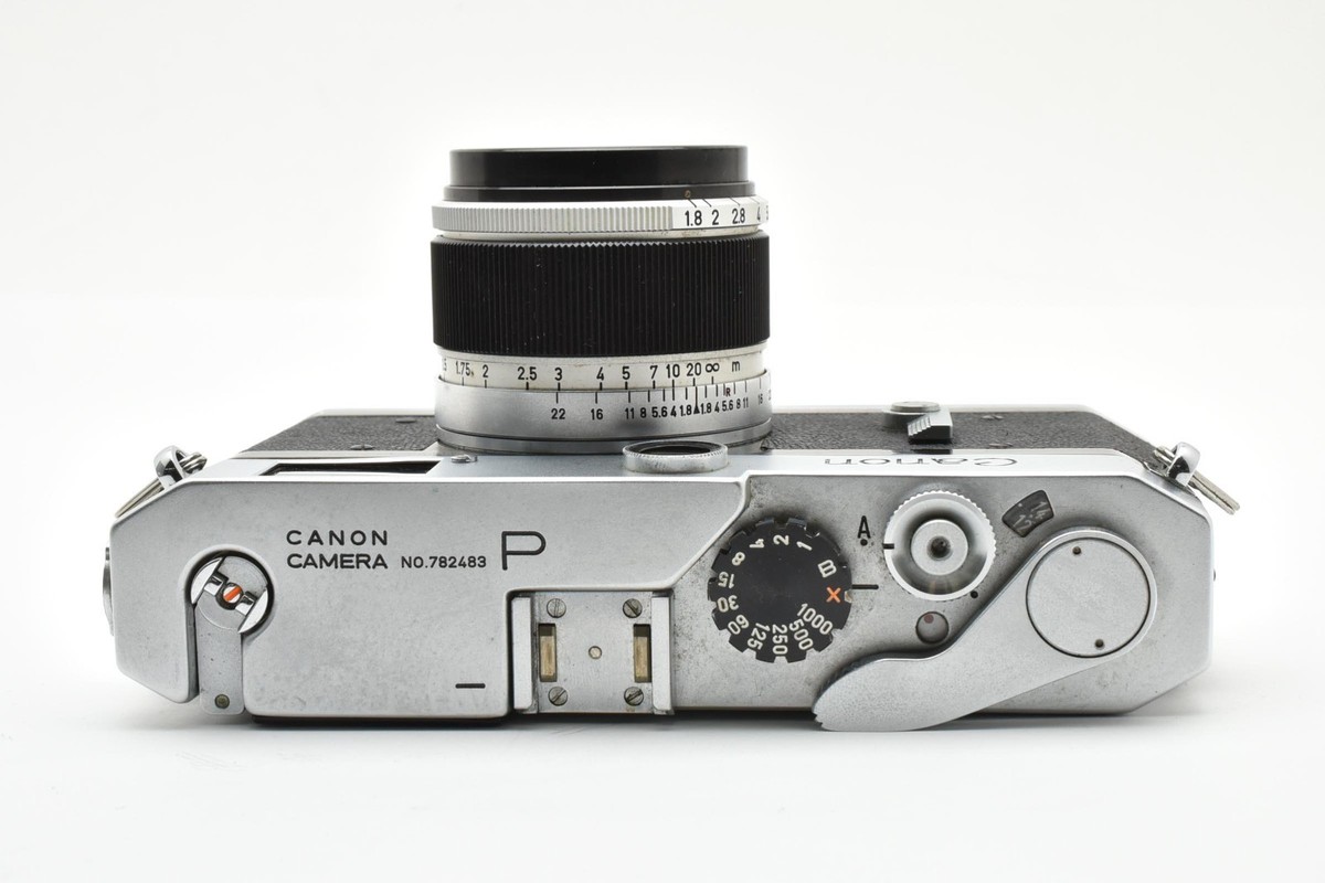 フィルムカメラ Canon P Rangefinder 50mm f/1.8 L39 #344 Canon P Rangefinder 50mm f/1.8 Lens 35mm Film Camera L39 from