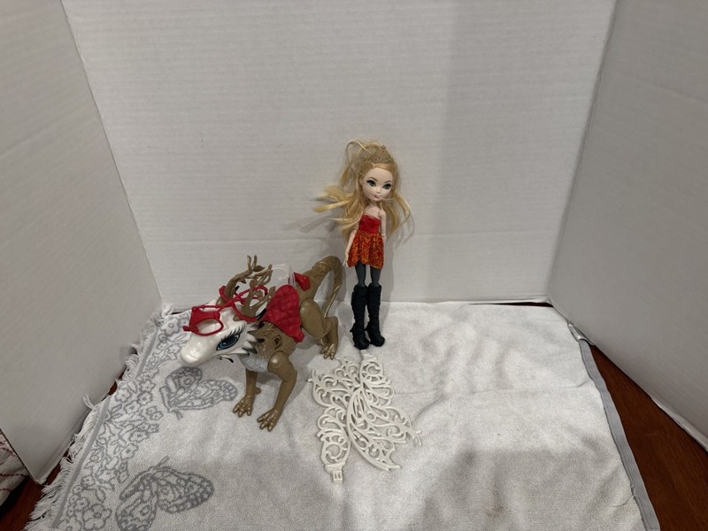 Ever After High Dragon Games Apple White Doll with Dragon