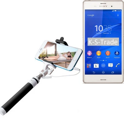 Selfie bâton / Selfie-Stick pour Sony Xperia Z3, noir Manfrotto, perche télesc - Photo 1/4