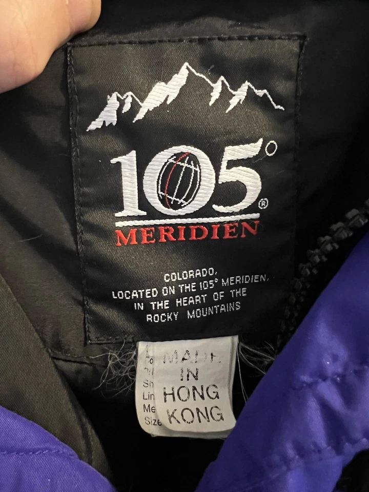 105 Degree Meridien Unisex Exterior Viento Lluvia Nieve Chaqueta Púrpura/Negro Talla XL Foto 2 de 3