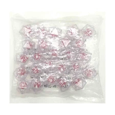 Koplow Dice d20 Double Dice - Clear w/Red (25) New