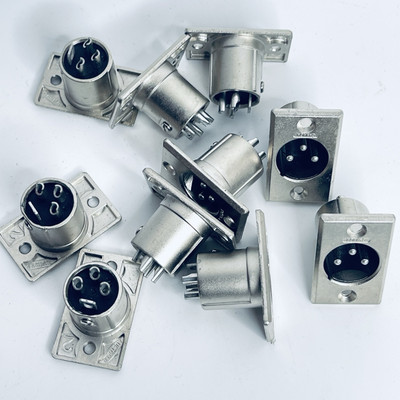 8er Set Kanonenstecker 3-polig Stecker XLR Buchse Chassis Stecker für Audio X 8