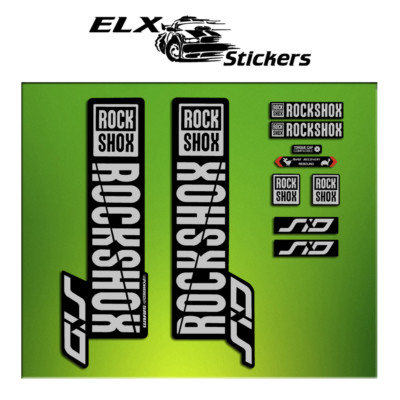 PEGATINAS STICKERS ROCK SHOX SID 2018 ELX65 HORQUILLA FORK AUFKLEBER DECALS MTB