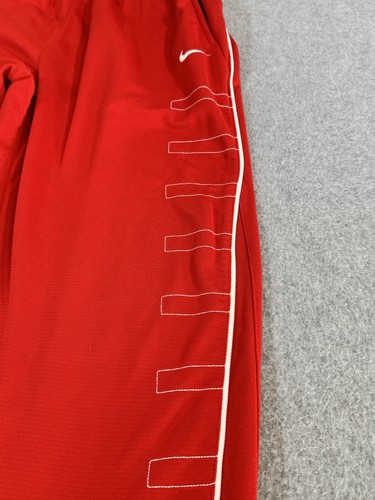 Vintage Team Nike Pants Mens Size Large Red White Logo Baggy Ankle Zip Y2K - Picture 5 of 18