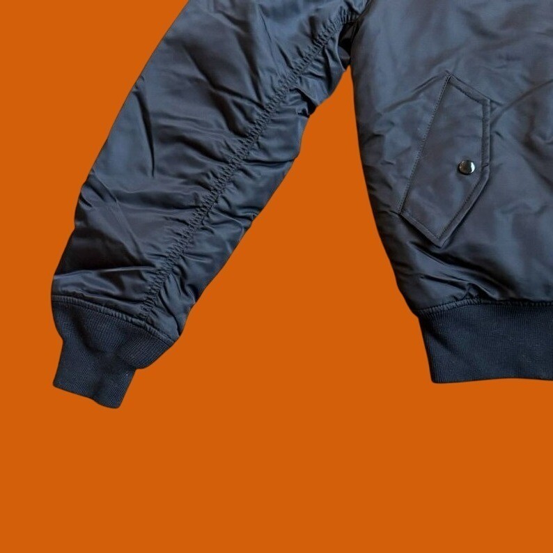 Alpha Industries MA-1 Flyer Zip Up Reversible Orange Bomber