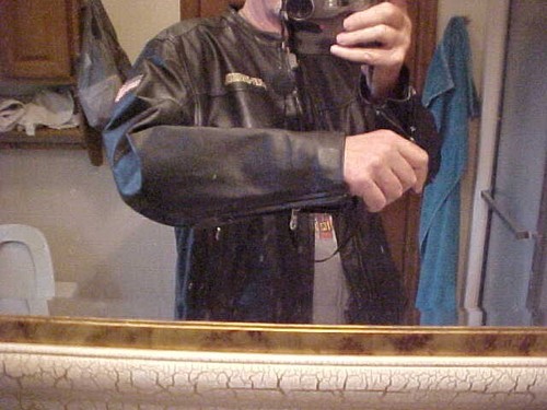 Chaqueta de motociclista de cuero vintage Harley Davidson hecha en EE. UU. XXLarge 2XL - Imagen 7 de 15