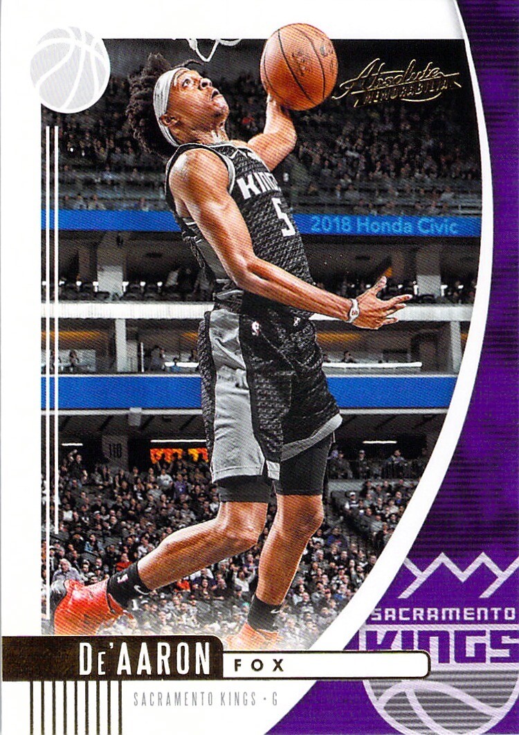 NBAカード DeAaron Fox absolute RC auto 2017-18 Panini