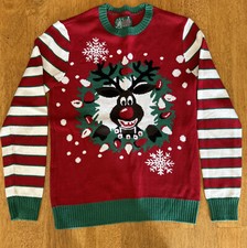 Ugly Christmas Sweater Rudolph Reindeer Size small