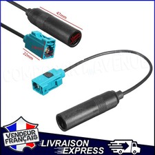 ADAPTATEUR ANTENNE AUTORADIO RADIO DIN FAKRA VOLKSWAGEN AUDI BMW SEAT (2291)