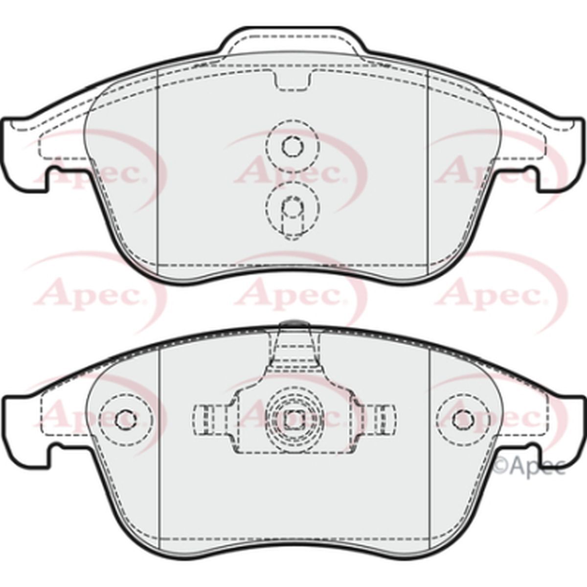 Apec Brake Pads Front R90 1797211 2048661 CV612K021BA 5028906064198 PAD1988