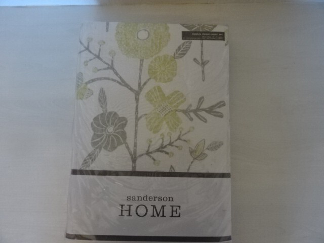SANDERSON HOME BATIK GARDEN SLATE DOUBLE BEDSET BNIP