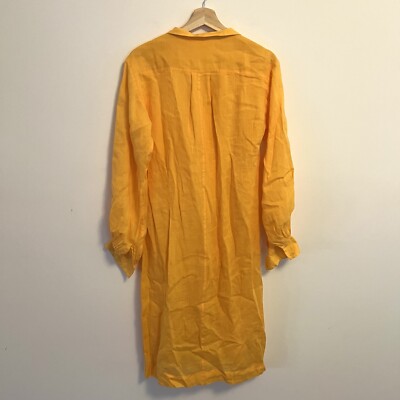FRAME Caftan Maxi Dress Women's XS Kumquat Split Neck Front Slit Long  Sleeve | eBay