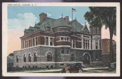 Postcard AUBURN New York/NY Post Office Building view 1910's | eBay