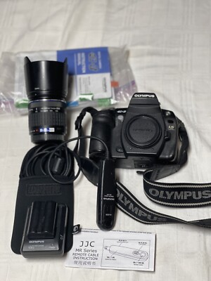 Olympus E-3 Camera Bundle, 40-150 Lens, Battery Chargers (2) Remotes (2)