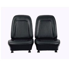 1967 - 1968 Camaro Bucket Seats Standard Black