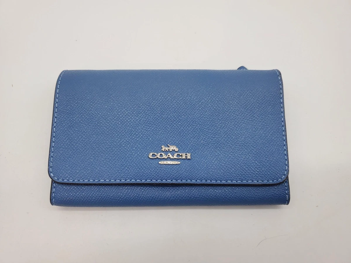 Coach F30205 Flap Phone Wallet Sky Blue