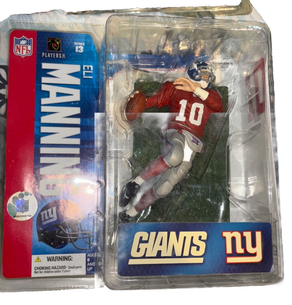 McFarlane ELI Manning Series 13 2006 New York Giants #10 RED