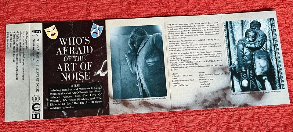 THE ART OF NOISE - CASSETTE TAPE - WHO'S AFRAID OF THE ART OF NOISE - Image 4 of 4