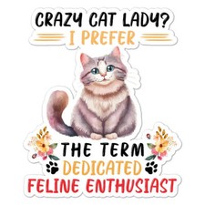 Crazy Cat Lady Sticker Decal