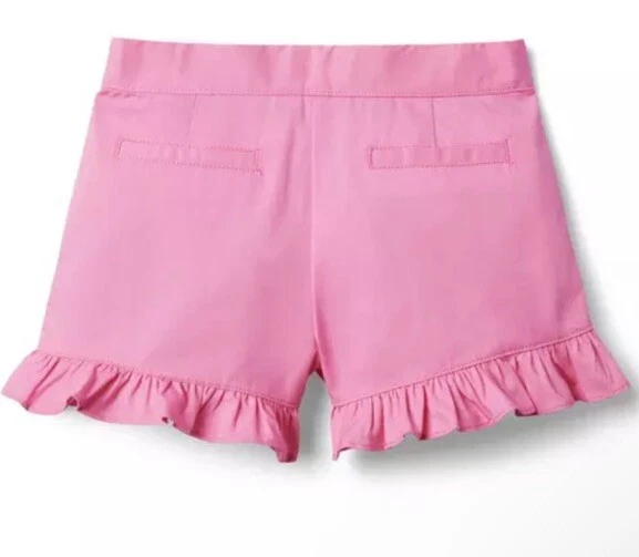 Nuevo con etiquetas Pantalones Cortos Janie & Jack Niñas Rosa Volantes 🎀 Con Acento de Encaje Talla 12 Cintura Ajustable Foto 2 de 4
