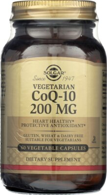 Solgar Vegetarian CoQ-10 200mg 60 Vegetable Capsules