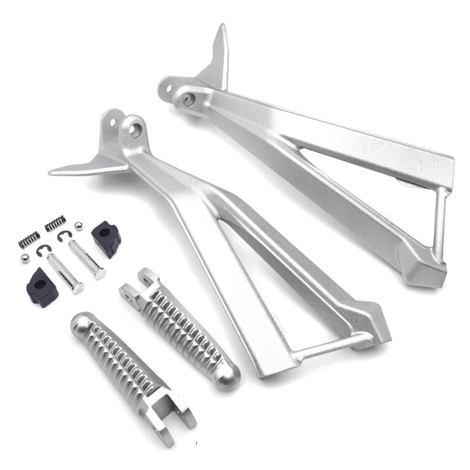 Silver Motorcycle Rear Passenger Foot Pegs Bracket Fits Ducati 848/EVO 1098 1198 Foto 2 de 4