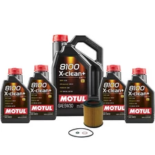 9L Motul 8100 X-CLEAN+ 5W30 Wix Filter Motor Oil Change Kit For BMW LL-04 API SN