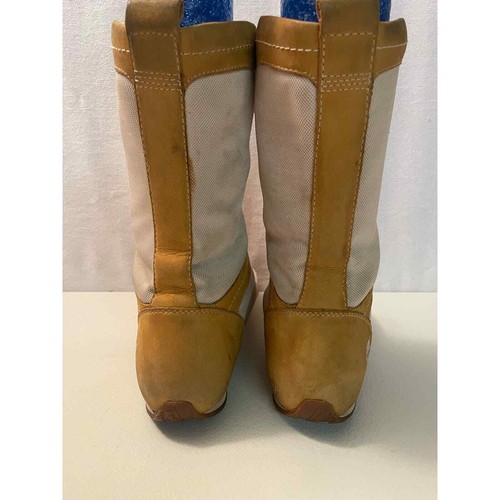Timberland tall boots yellow leather lace up size 10 M rare find - Picture 4 of 11