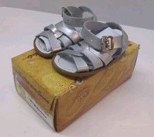 Sun-San Original Salt Water Sandals Little Kid Girls Size 3 Silver 812