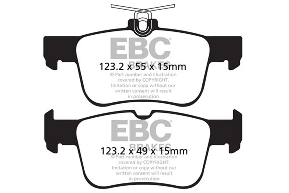EBC DP42160R Yellowstuff Rear Brake Pads for 2017-2019 Ford Escape - Image 3 of 4