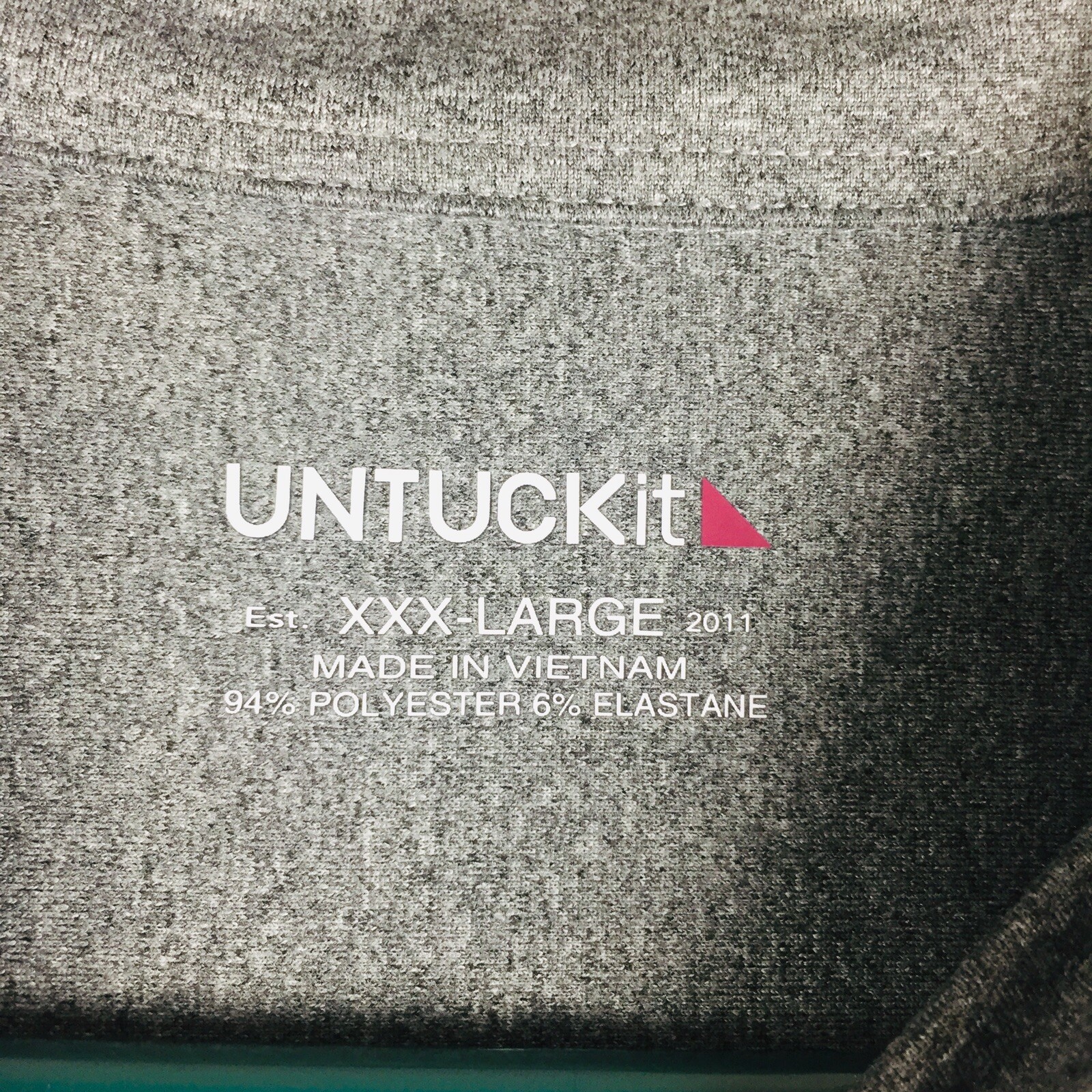 UNTUCKit Men PERF TEE BD Gray Solid Long Sleeve B… - image 2