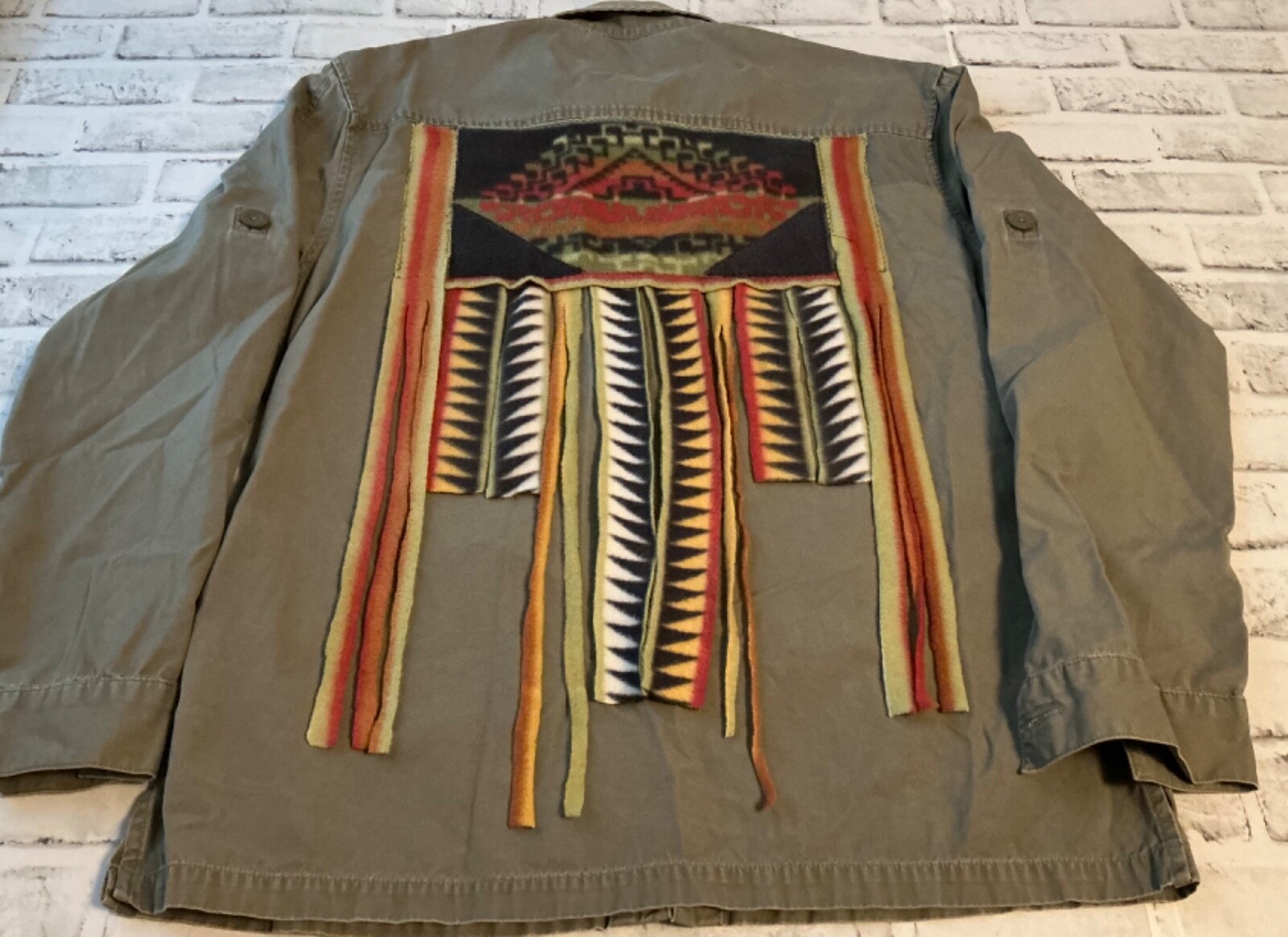 Point Zero Western Aztec Medium Jacket Shacket Ta… - image 1