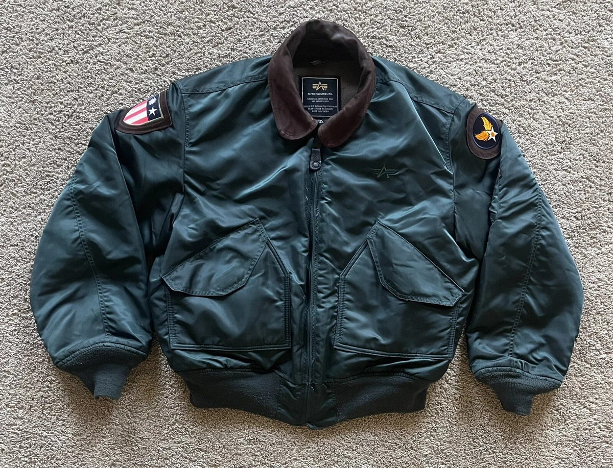 Alpha Industries Bomber Jacket Mens Large MIL-J-5062 Flyers Military  Vintage | eBay