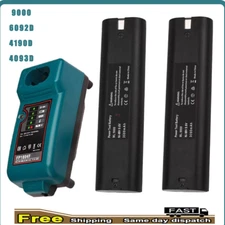 for MAKITA 9.6VOLT Battery / Charger 9000 9001 632007-4 191681-2 9033 9102