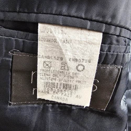 NAVY BLUE CHAPS RALPH LAUREN 100% WOOL BUTTON BLAZER SUIT JACKET 47 - Picture 7 of 10
