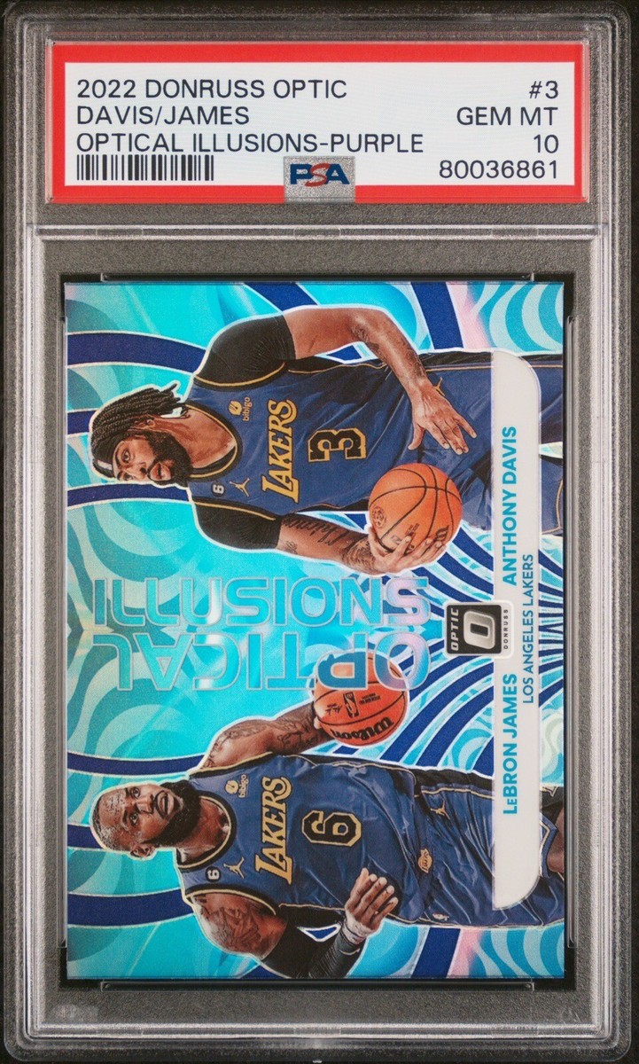 2022 Donruss Optic Lebron James Anthony Davis Optical Illusions